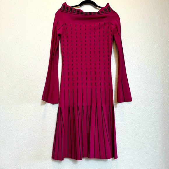 Prabal Gurung Collective Stripe Off The Shoulder Dress
Knit Raspberry 2 - Picture 8 of 11